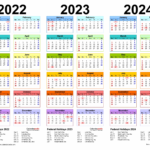 3 Year Calendar 2021 To 2024