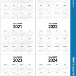 5 Year 2019 To 2024 Calendar