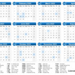 5yr Calendar 2019 2024