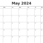 April May Calendar 2024