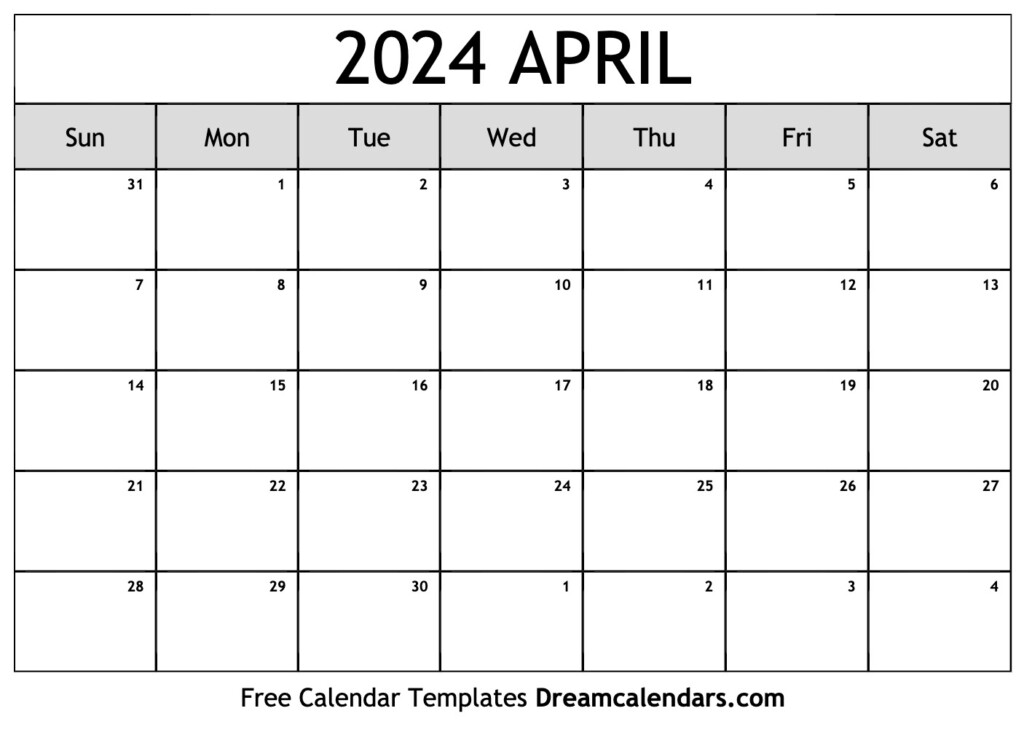 April 25 2024 Calendar