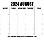 2024 August Calendar