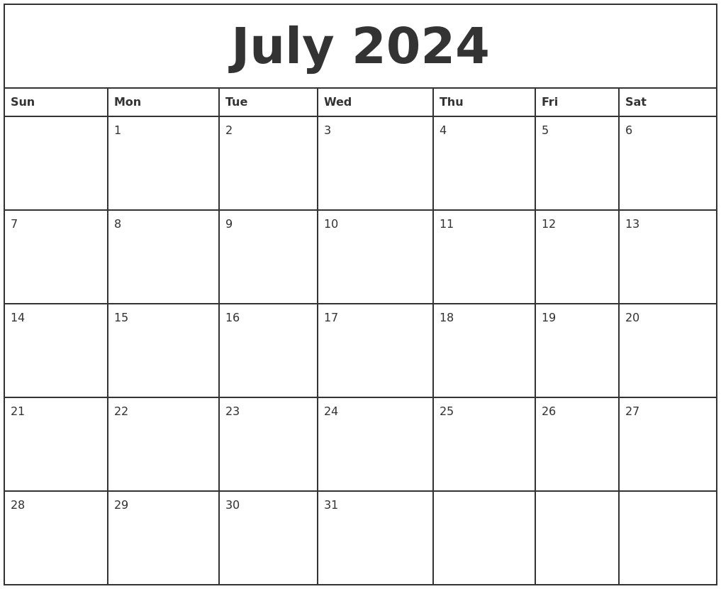 Calendar Maker 2024