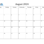 Aug Calendar 2024