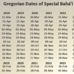 Bahai Calendar 2024