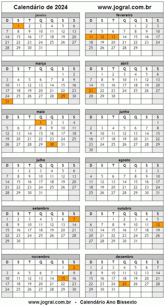 Nova Calendar Spring 2024