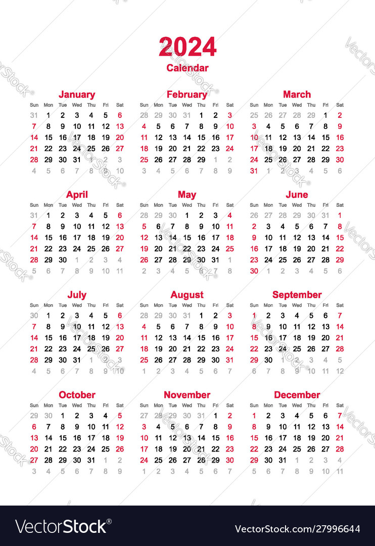 Paid Calendar 2024 2024 Calendar Printable