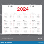 Waterproof Calendar 2024