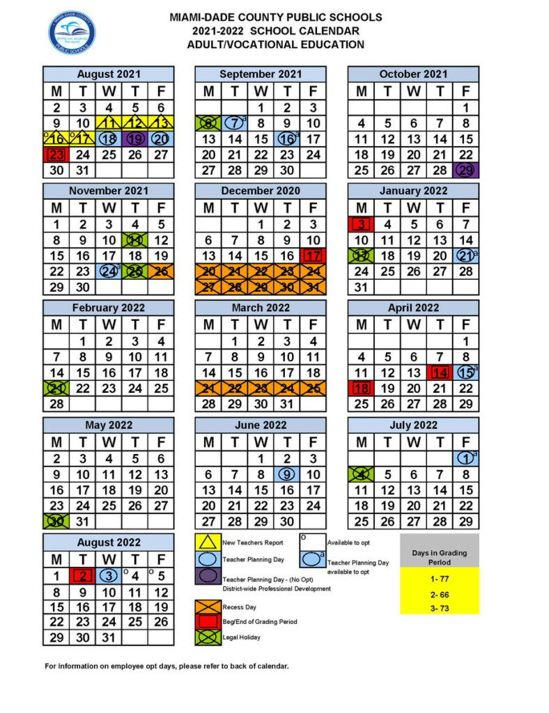 2024-2023 School Calendar Miami Dade