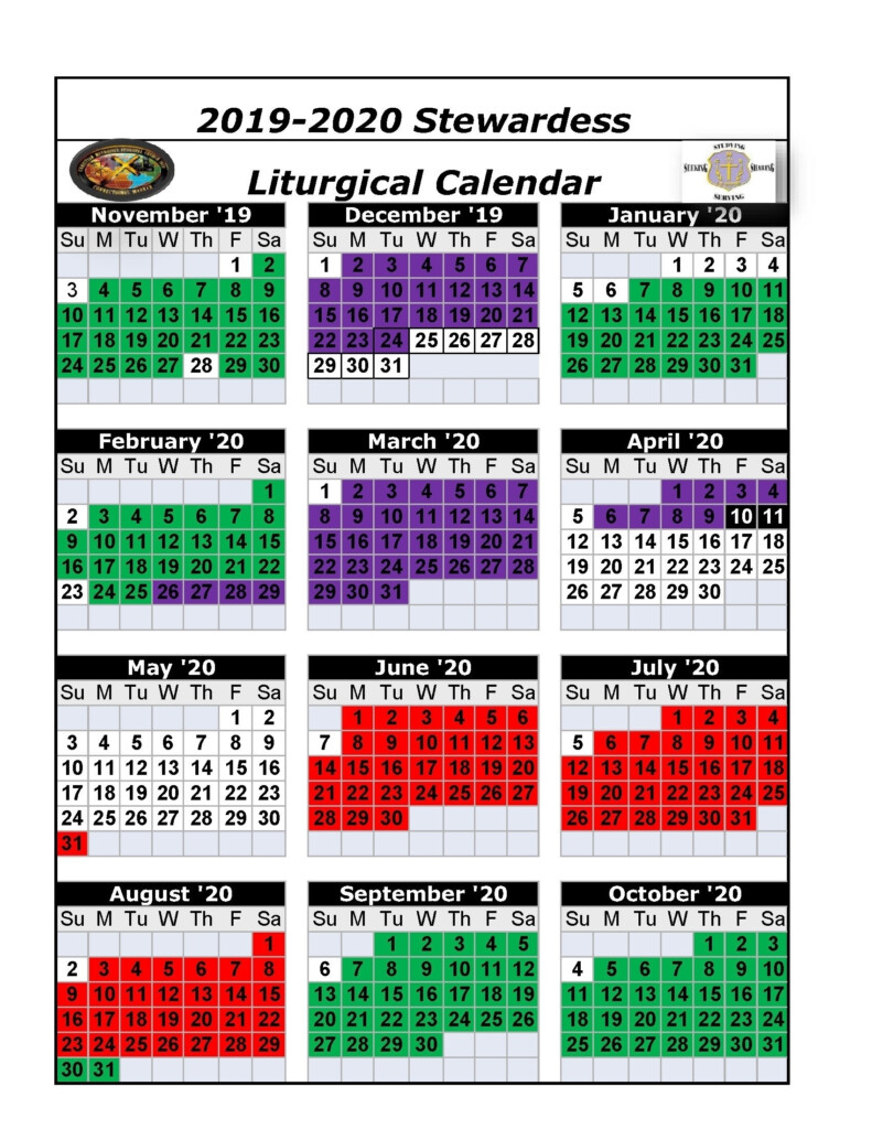 Liturgical Calender 2024