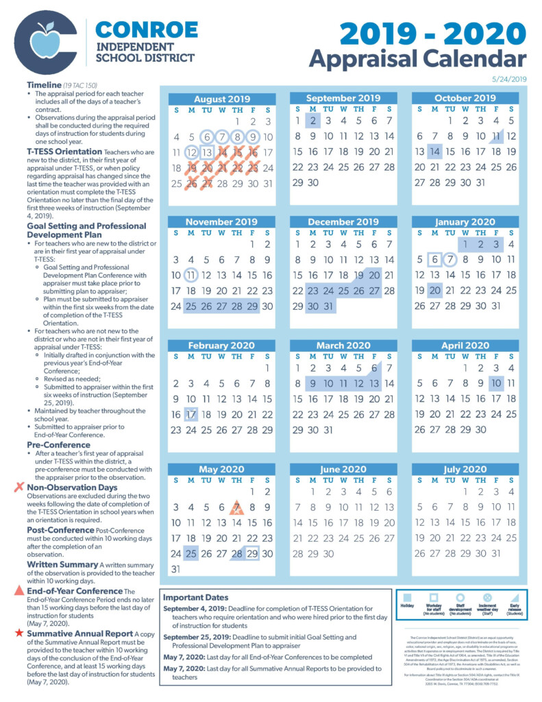 Conroe Isd School Calendar 202425 2024 Calendar Printable