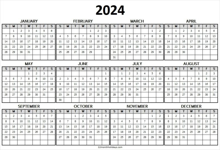 2024 Event Calendar