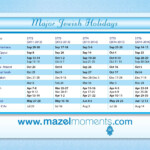 2024 Jewish Holiday Calendar