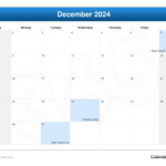 Calendar 2024 December