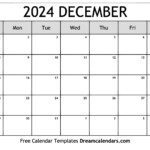 Calendar Of December 2024