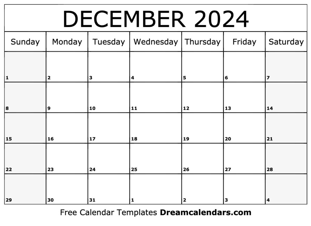 December 2024 Calendar