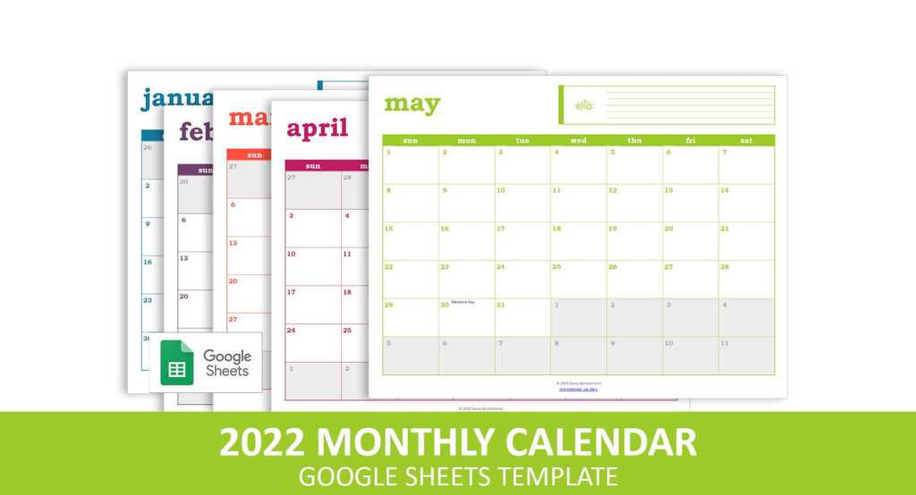 Google Sheets Calendar Template 2024-25