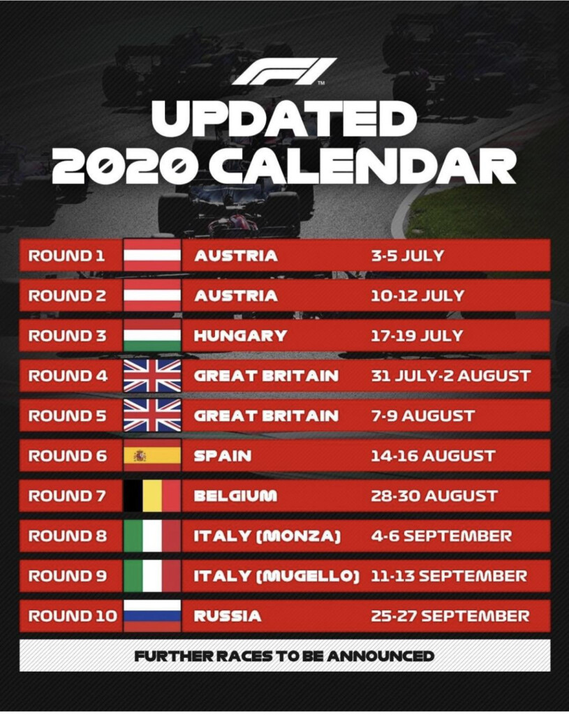 2024 F1 Calendar