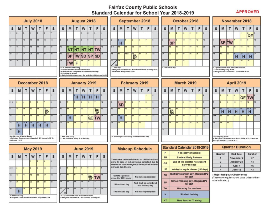 2024-2023 School Calendar Fairfax County