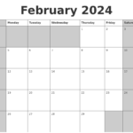 Calendar Feb 2024 Printable