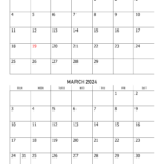 February And March 2024 Calendar