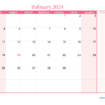 Wiki Calendar February 2024