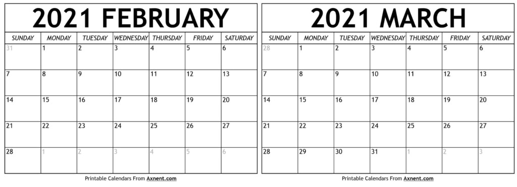 Feb And March 2024 Calendar