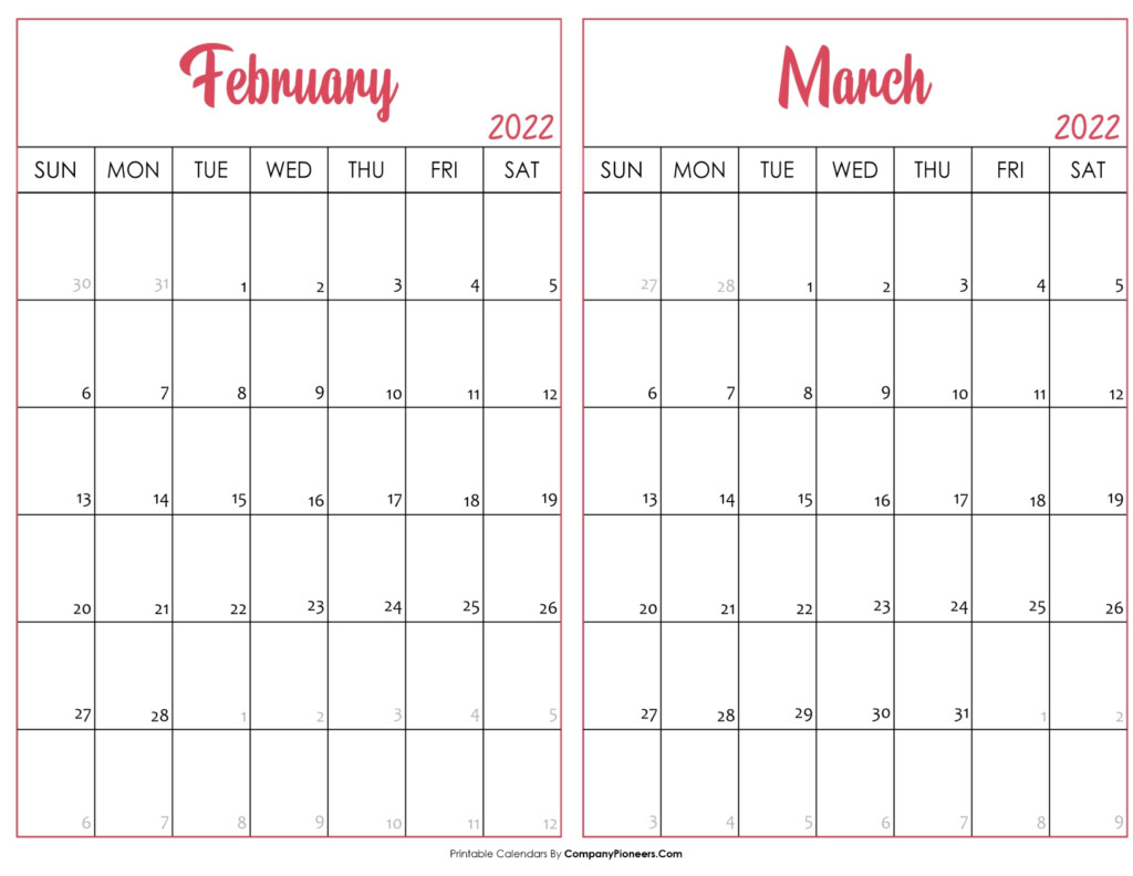 Feb And March 2024 Calendar