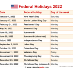 National Holidays 2024 Calendar