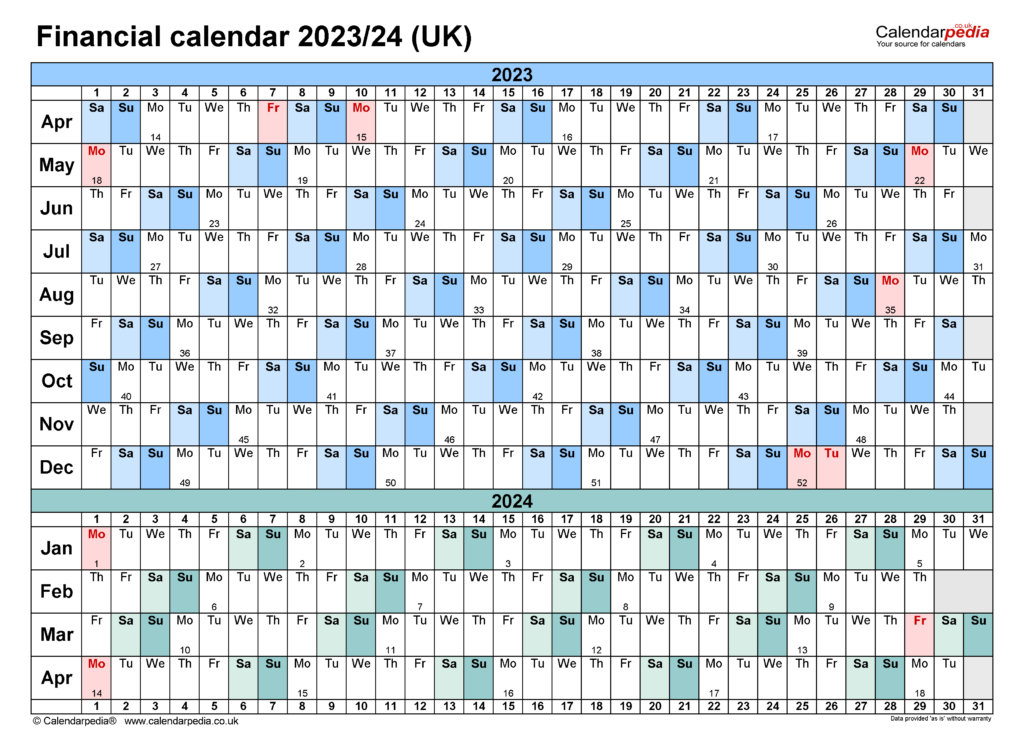 Tax Calendar 2024