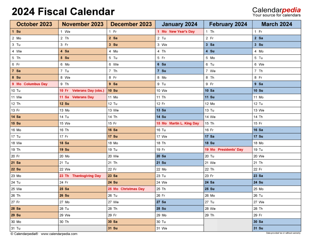 Fy 2024 Calendar