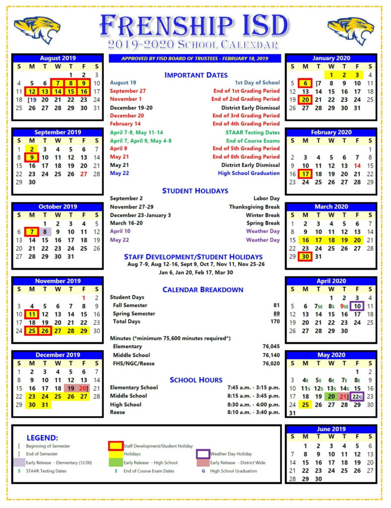 Fisd 2024-25 Calendar