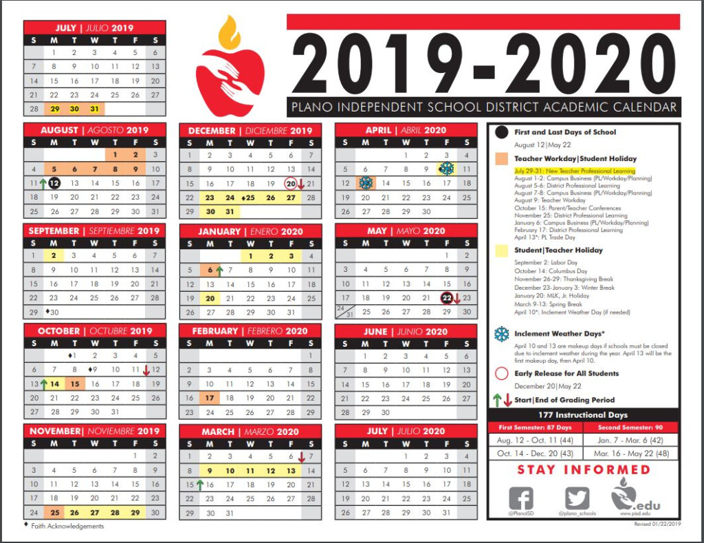 Plano Isd Calendar 2024-25