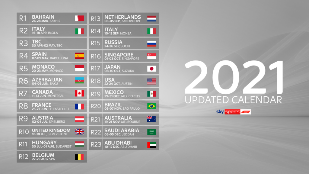 F1 2024 Race Calendar