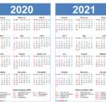 2020 To 2024 Calendar