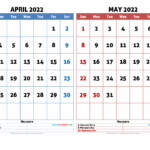 April And May Calendar 2024