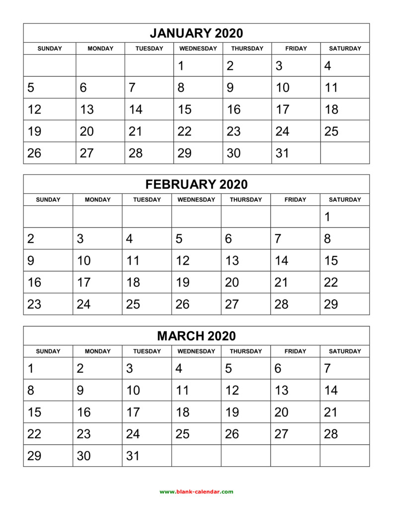 Three Month Calendar 2024