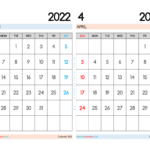 March And April Calendar 2024