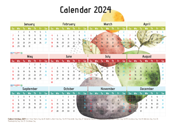 Ey Holiday Calendar 2024