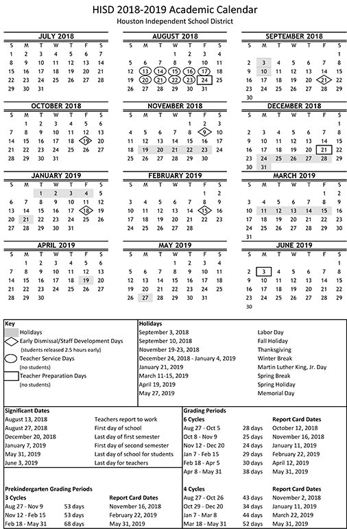 Hisd Calendar 2024