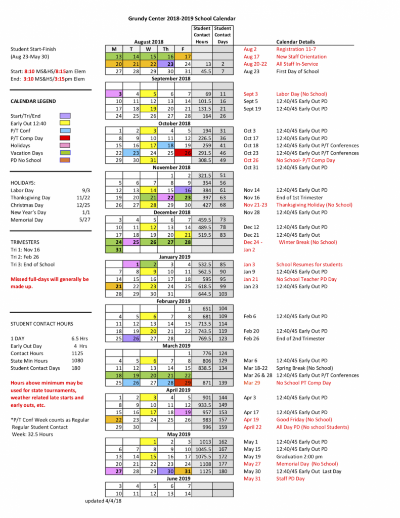 Iowa State Calendar 2024