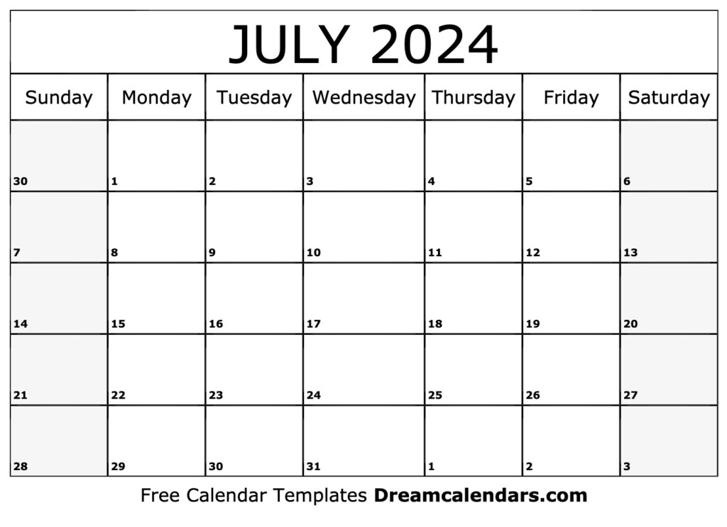 July 2024 Calendar