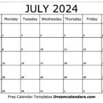 July 2024 Calendar