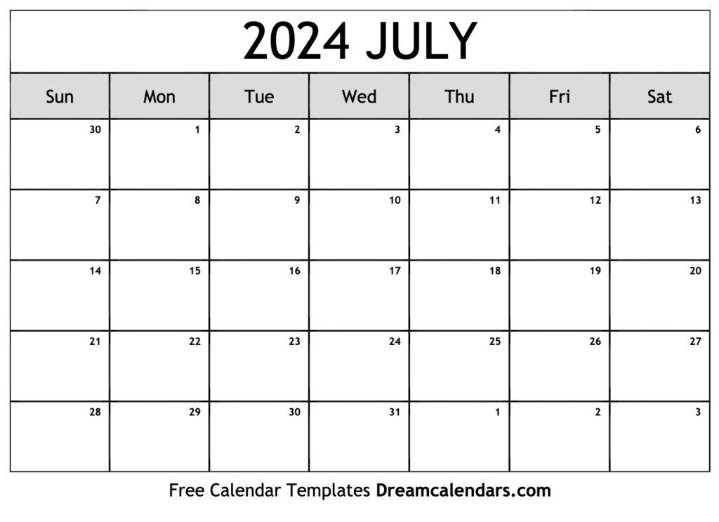 July 2024 Calendar