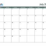 July 2024 Calendar Editable