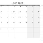 Calendar 2024 Workdays