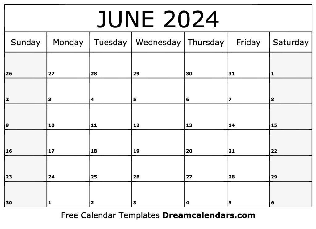 June 2024 Calendar