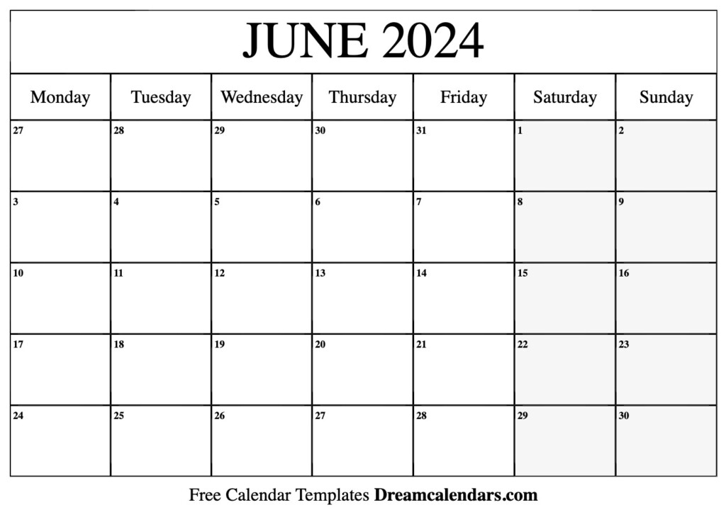 June 2 2024 Calendar