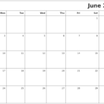 Blank June 2024 Calendar