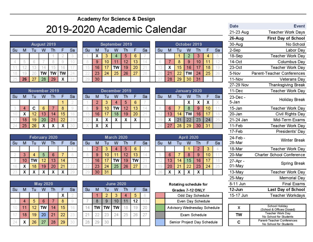 Allen University Academic Calendar 2021-2024